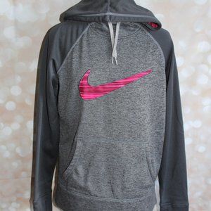 Nike Therma-Fit Women's Gray Pink Hoodie Size M